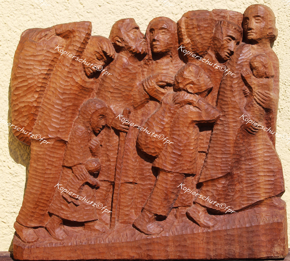 Holz-Skulptur Otto Flath Kiew Bad Segeberg Ernst Barlach Heimatvertriebene Flucht Vertreibung Pommern Ostpreußen Schlesien Sudetenland