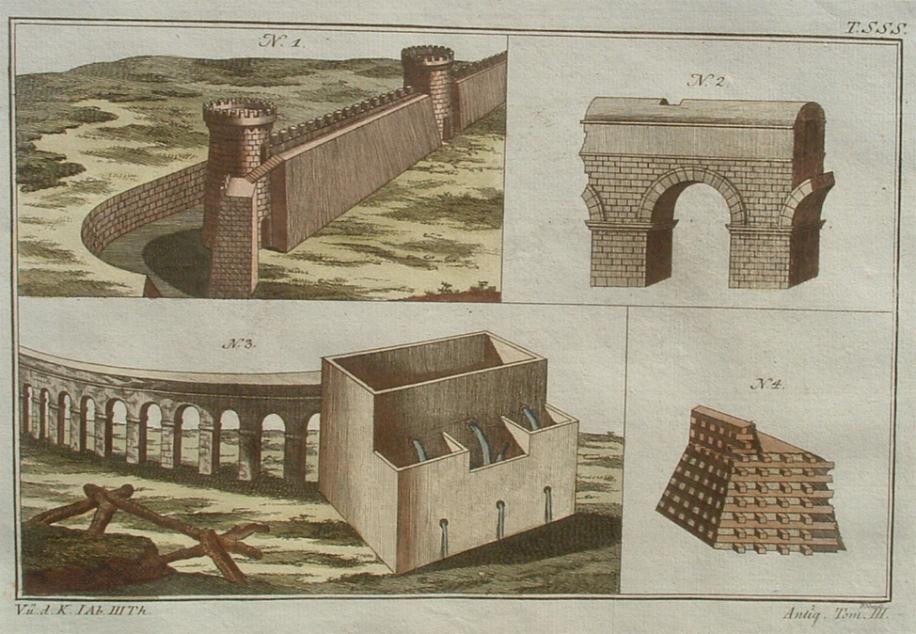 Rom Limes Aquädukt Burg Turm Stadtmauer Festung Römer  