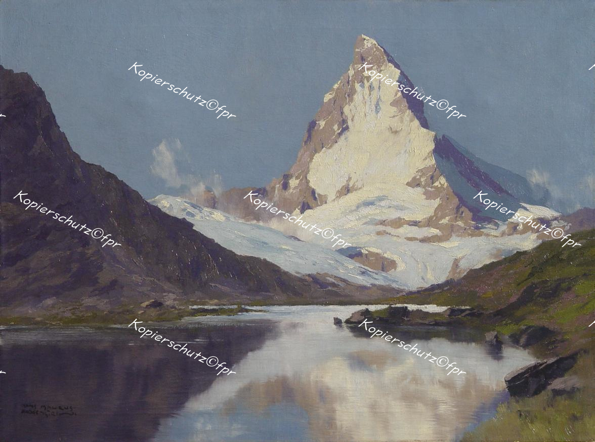 Hans Maurus Matterhorn Riffelsee Monte Cervino Mont Cervin Zermatt 