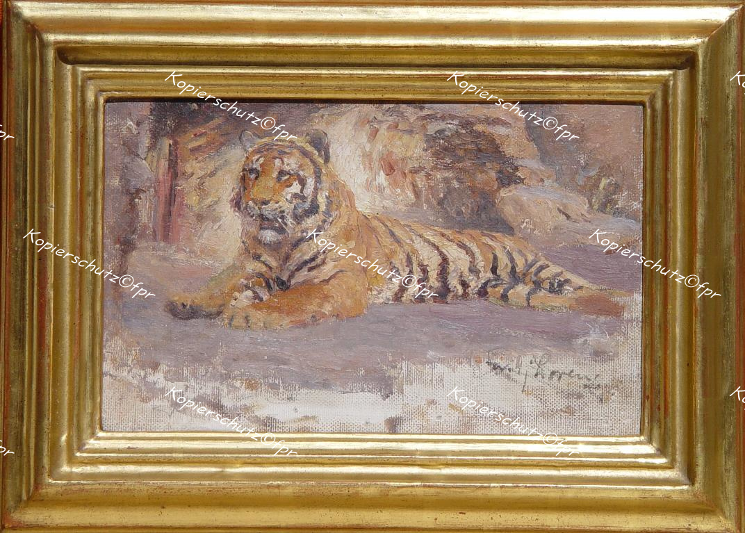 Willy Lorenz Tiger Safari Indien India Tierpark Zoo Tiermaler Wilhelm