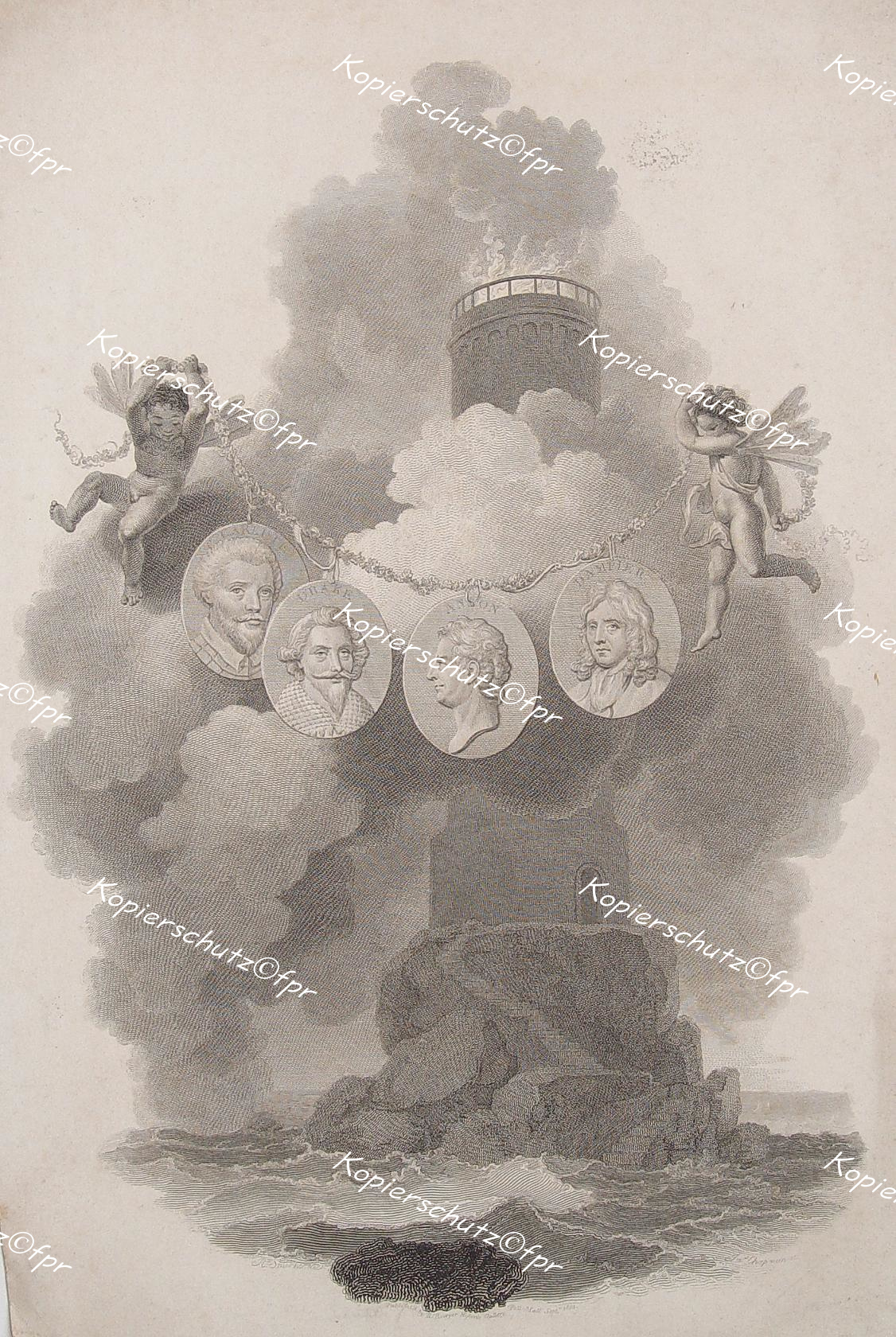 Christopher Carleill Francis Drake Lord Anson William Dampier Leuchtturm pharos 