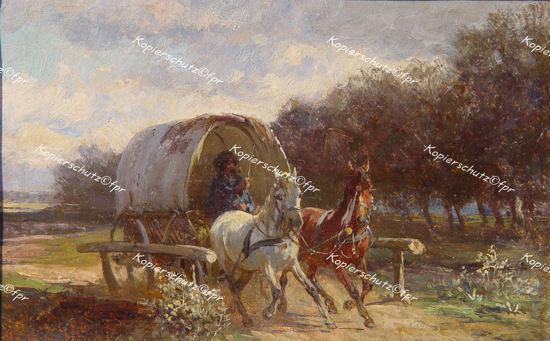 Fritz from Venne Hungary horse-drawn carriage panjewagen Gypsy Wagon ...